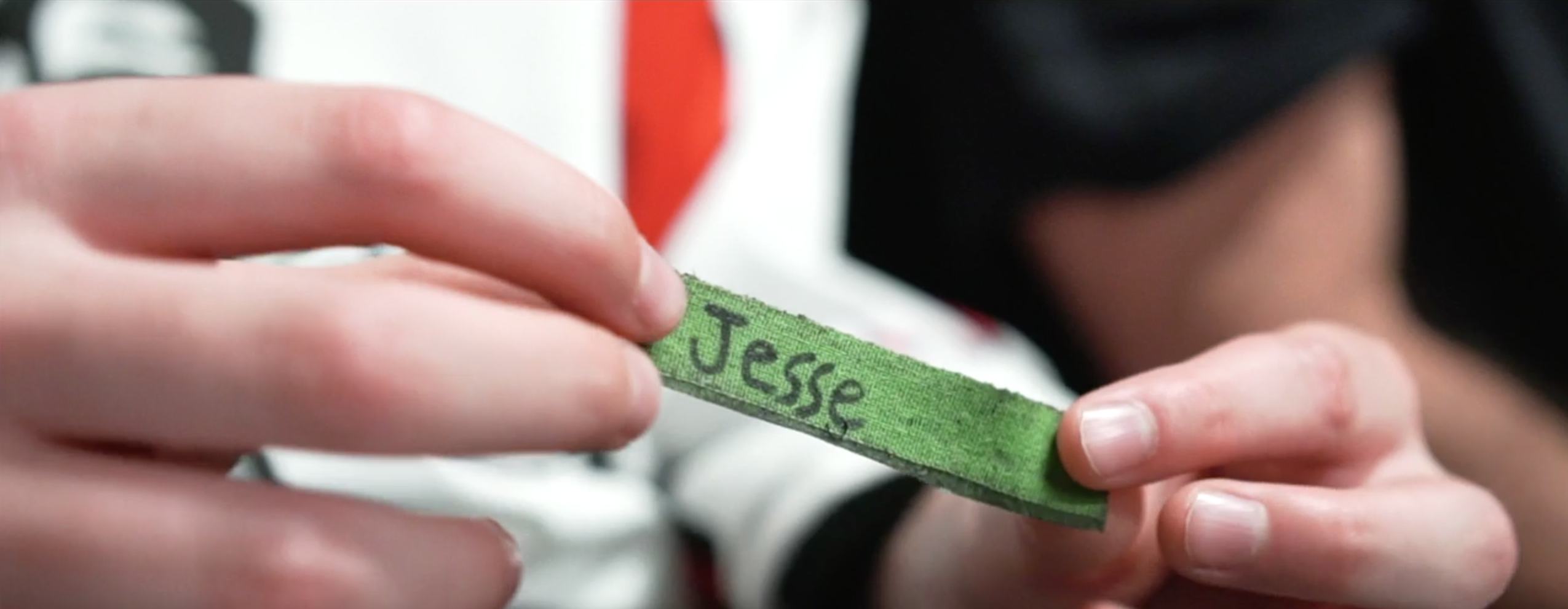 Jesse Anders Short-Gershman hockey stick tape